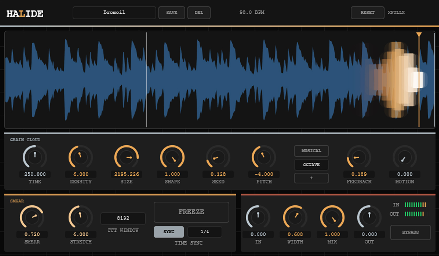 Halide granular smear plugin interface
